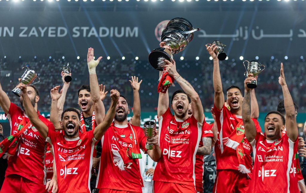 تتويج شباب الأهلي بكأس رئيس الدولة 2024-25